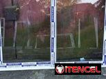 Marquetería de puertas y valcones de aluminio bajos de meseta. Mamparas de baños ect
