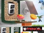 Cámara de Seguridad con panel solar 3 en 1  . Comedero inteligente para pájaro ,  complementos de bricolaje y tarjeta SD