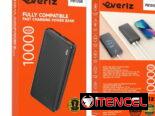 Cargador portatil 10000 mAh. Carga Rápida 22.5W + PD 20W. Puertos: 2 USB + 1 USB-C. Power bank