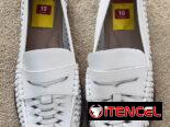 Mocasines nuevos blanco #10
