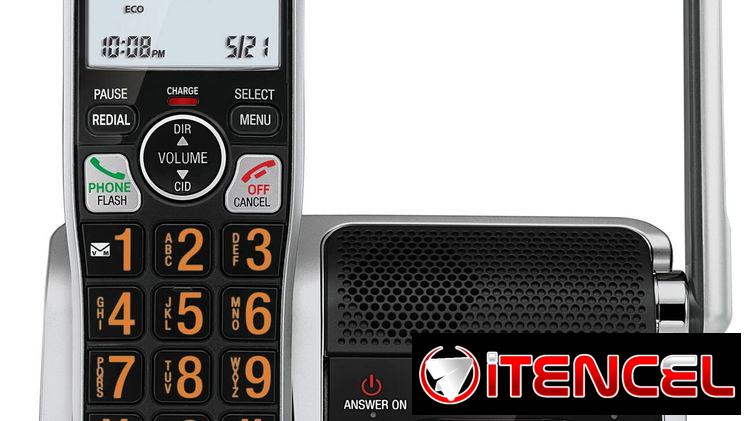 Panasonic inalámbrico con máquina contestadora, 1 terminal de color negro