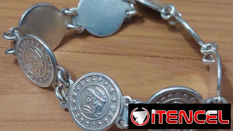 Cambio  Manilla de plata Unisex..Calendario Maya 5 3265497