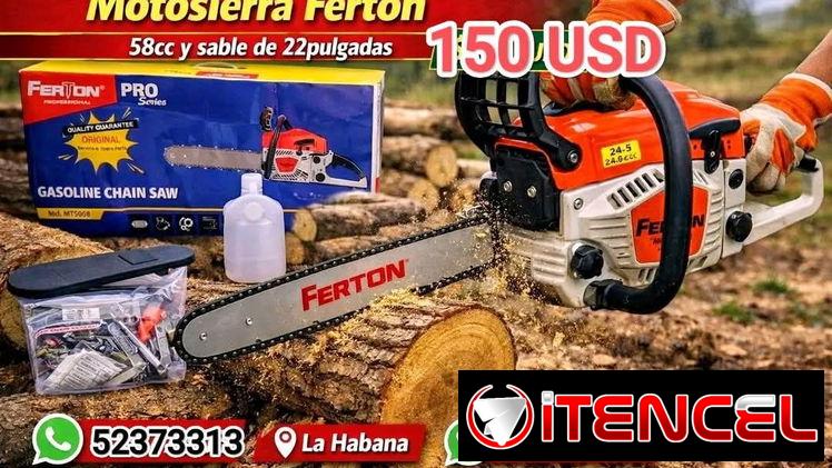 Motosierra marca Ferton 58cc