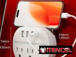 📦 Regleta de Pared con USB y Tomas AC – NUEVA