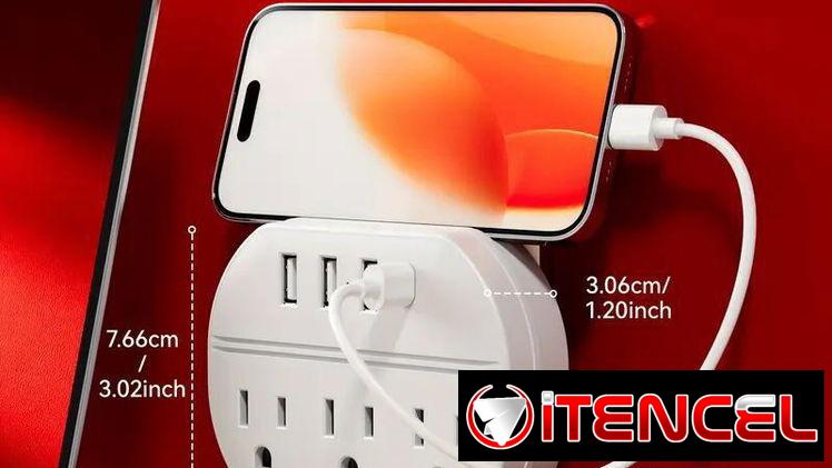 📦 Regleta de Pared con USB y Tomas AC – NUEVA