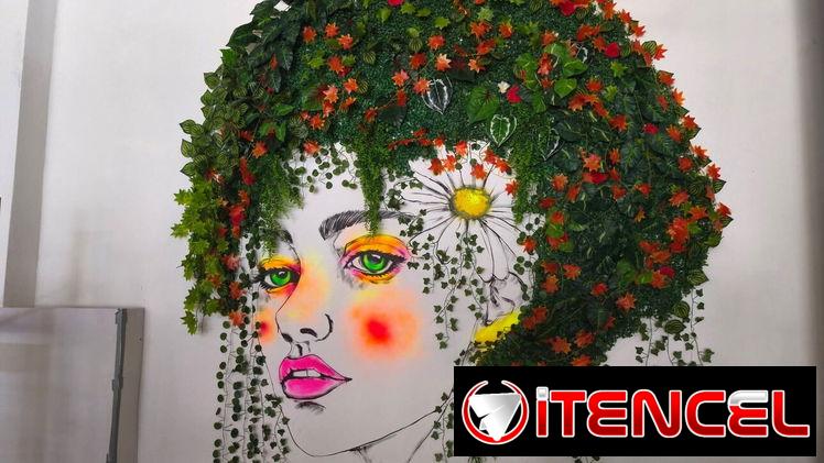 Plantas Artificiales y pintura