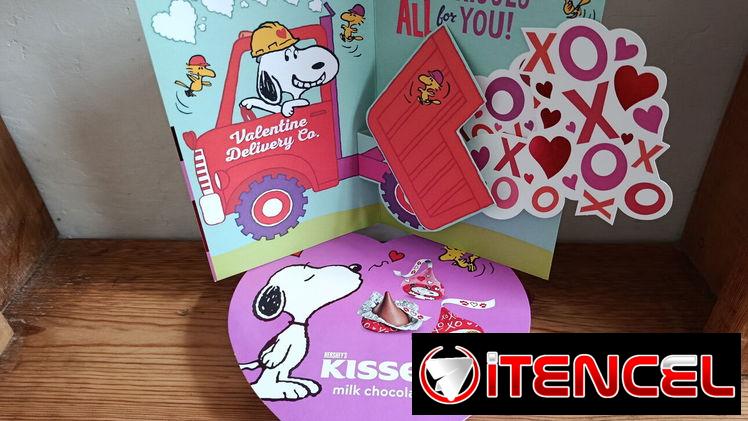 Caja de bombones Kisses Snoopy+Postal original Snoopy.