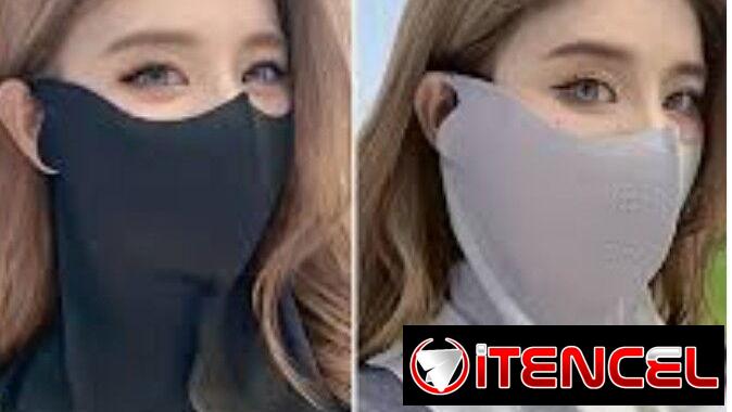 Mascaras para proteger el rostro del sol y del frio Colores : negras y Gris