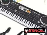 * Pianola electrónica y micrófono para principiantes, niñas y niños.