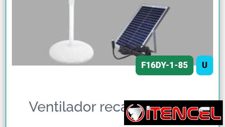 Ventilador Recargable