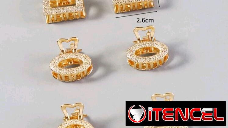 Pellizcos metálicos dorados /regalos / pequeños