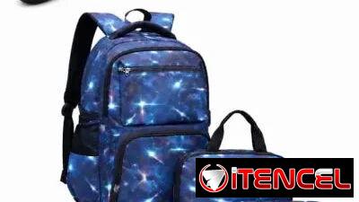 JUEGO DE MOCHILA CON LONCHERA Y CARTUCHERA+ESTUCHE PROTECTOR PORTÁTIL RÍGIDO  $18.00