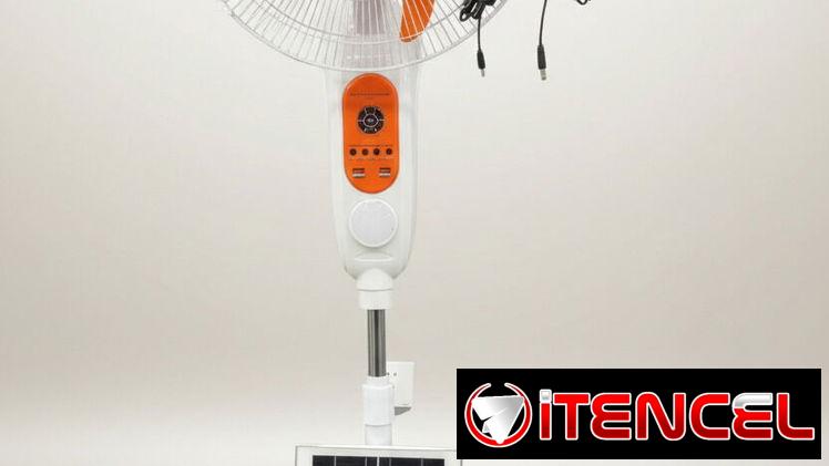 💿⭐Ventilador de pie recargable Elanova, con set de iluminación y carga – 💲65 USD🧩