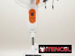 🎮⛩️Ventilador recargable marca Elanova, con USB, iluminación y panel solar – 💲65 USD🎸