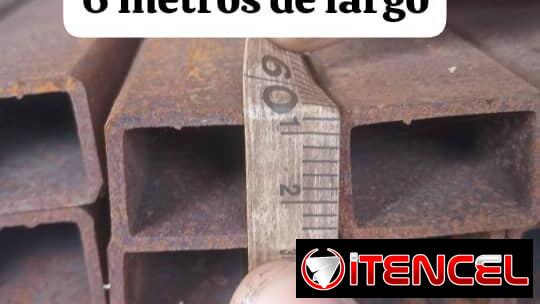 💥💥Perfiles , tubos cuadrados de 3cm x 2 cm y 2 mm de grosor de 6 m de hierro