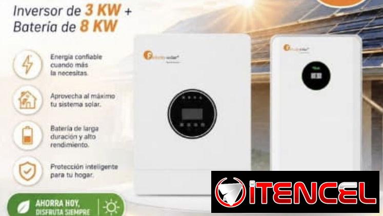 Inversor 3kw Batería 8kw