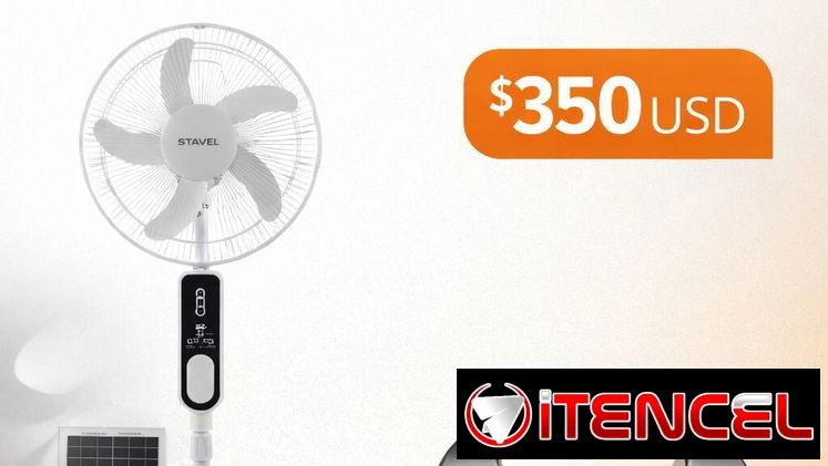 COMBO VENTILADOR RECARGABLE + ESTACIÓN DE CARGA