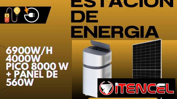 Estación de Energía MANGO de 6900W/H + PANEL DE 560W (Todo tipoo de estacioness eléctricas).
