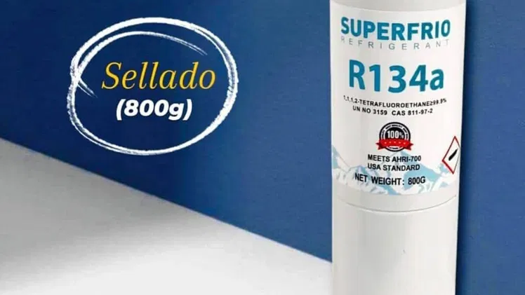 Gas. Gas refrigerante. Bala de gas