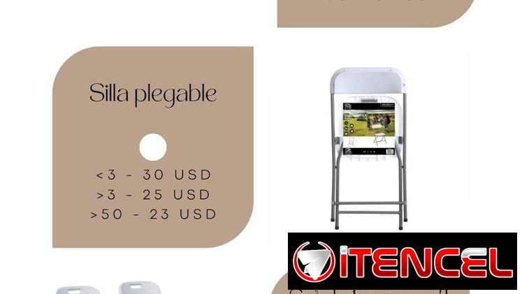 mesa y silla plegable