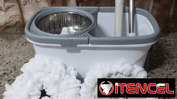 🧼 Fregona Giratoria con Cubo y centrifugador de Acero Inoxidable. Solo mensajeria. Precio 30 usd