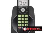 Panasonic inalámbrico con máquina contestadora, 1 terminal de color negro