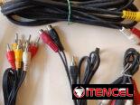 8 cables RCA para audio y video