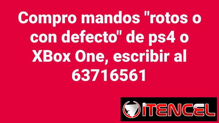 Compro mandos “rotos o con defecto” de ps4 o XBox One
