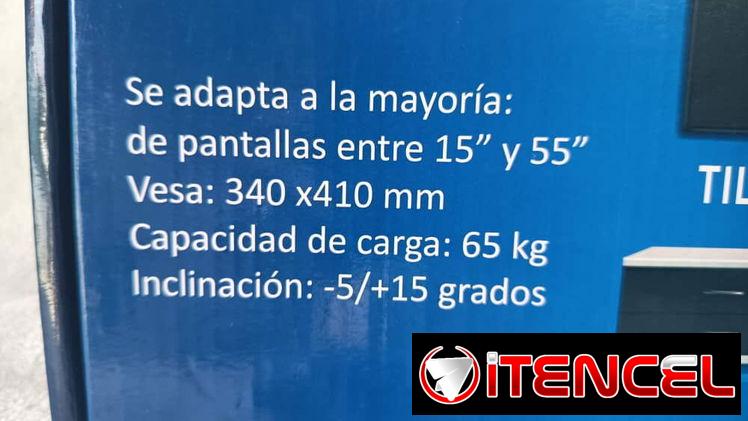 Soporte para TV Inclinable Lotus 15″ a 55″ (cv)