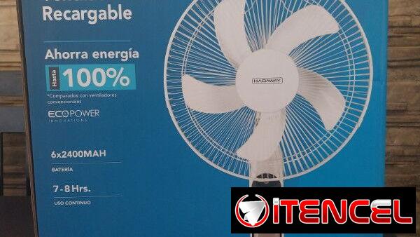 Ventilador Recargable Con PANEL SOLAR *