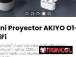 Mini Proyector AKIYO O1-WiFi. Compatible con Fire TV Stick y Chromcast