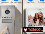 Timbre intercomunicador ,Videoportero con pantalla de 7 pulgadas , vision nocturna por cable video de alta calidad