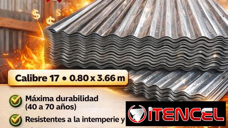 tejas de zinc galvanizadas 0.80 x 3.66