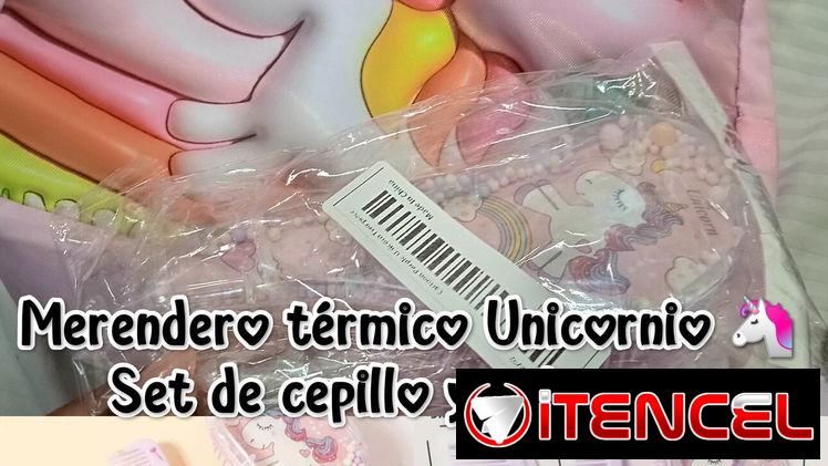 Merendero térmico de unicornio/Set de peines para niñas