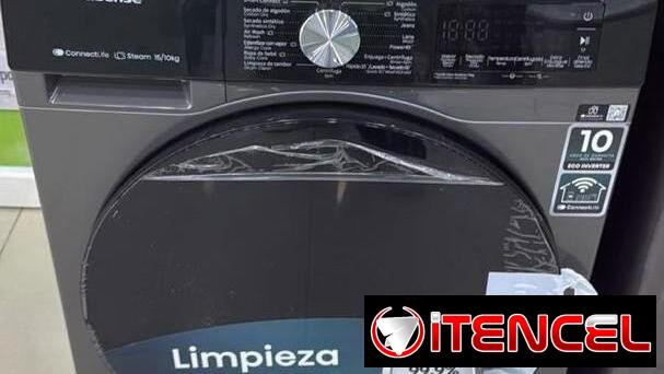 LAVADORA SECADORA al VAPOR HISENSE 15 KG/ INVERTER /Carga Frontal.FACTURA, GARANTÍA Y DOMICILIO GRATIS .