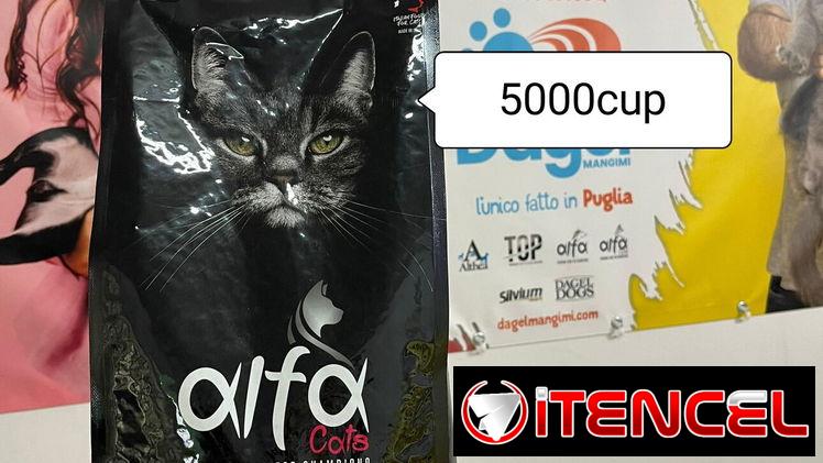Pienso para gatos marca Alfa sabor salmón y res 20kg