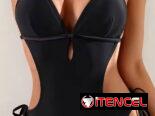 Tusa Traje de Baño Enterizo para Mujer – Cuello Alto con Apertura en la Espalda