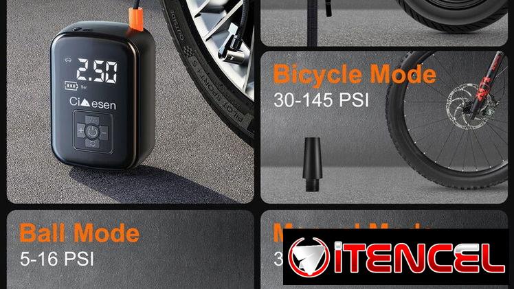 Compresor de aire eléctrico portable con varias funcionalidades ( 50 USD)