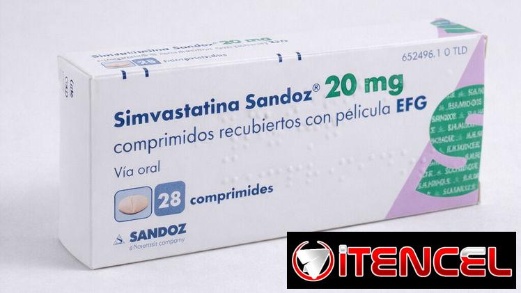 Simvastatina (20mg) Caja de 28 tabletas