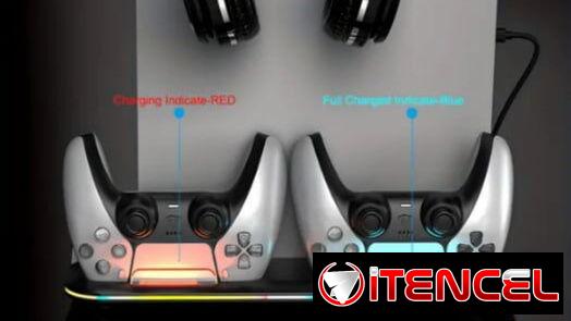 ⚡🎮 Base de Carga Dual Multifunción con Enfriamiento – PS5