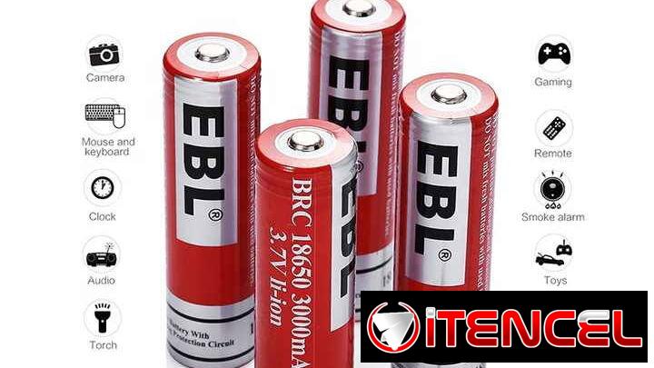 🔋 BATERIA RECARGABLE 18650 MARCA  EBL® 🔋 CALIDAD 🔋 3000mAh 🔋 — LA MEJOR 🔋 5887.23.60