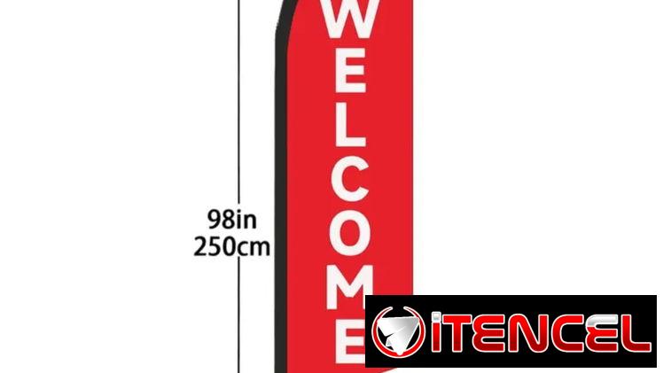 Bandera de Bienvenida/ kit completo