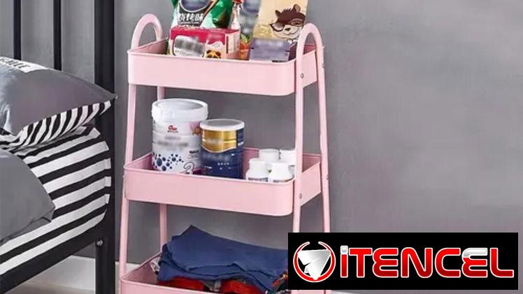 Organizador de metal con Ruedas