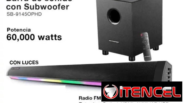 BARRA DE SONIDO / PREMIER / BOCINA CON SUBWOOFER / NUEVO / ALTA CALIDAD DE SONIDO /