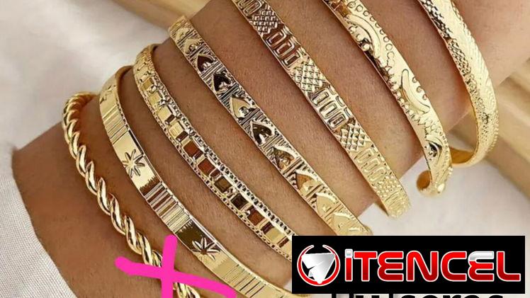 Pulseras doradas
