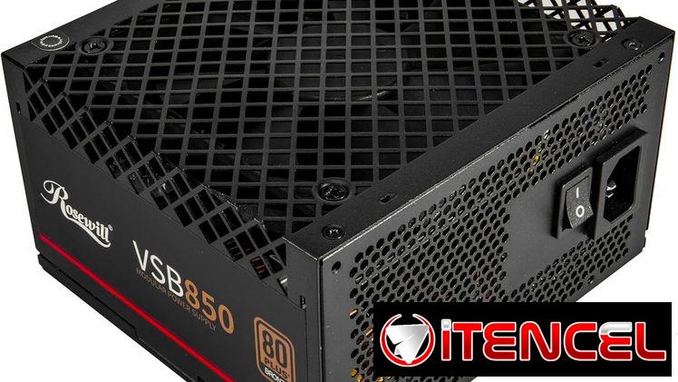 Fuente de alimentación semimodular Rosewill VSB 850W 80+ Bronce, compatible con ATX 3.0-52815418