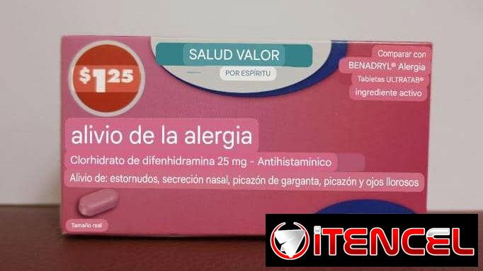 Difenidraminas antihistamínicos Benadrilinas para Alergias e Insomnio insoportables