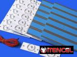 Led de 3 y de 6volt material cobre con su difusor nuevos para televisores planos desde 32” hasta 65”  Pre