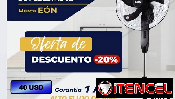 Ventilador de Pedestal EÔN 18” + 1 AÑO DE GARANTÍA