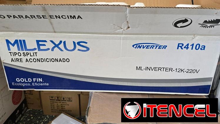 ❄️ INVERTER ❄️ SPLIT MILEXUS 1TON 220V INVERTER. MENSAJERÍA CON FACTURA Y GARANTÍA. TLF 54833699